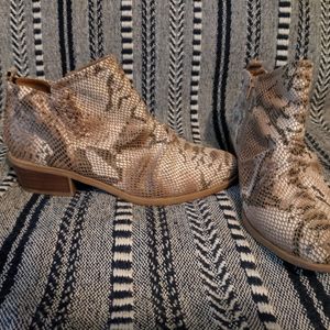 BareTraps Grafton Snakeskin Booties
